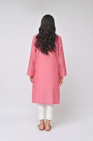 Pink Embroidery Kurti (F18)