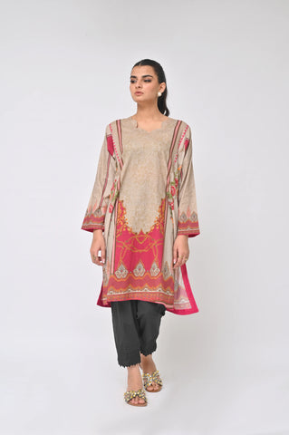 Camel Embroidery Kurti (F25)
