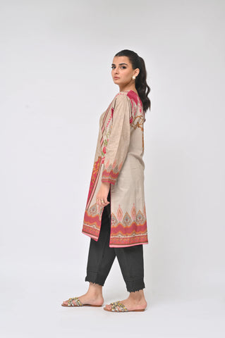 Camel Embroidery Kurti (F25)